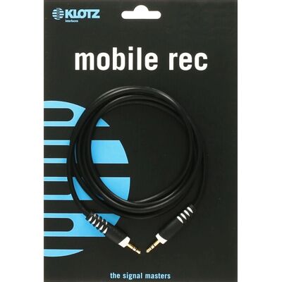 Klotz AS-MM0150 Hangkábel - 1,5 m, Fekete, Mini Jack 3,5mm Klotz AS-MM0150 Hangkábel - 1,5 m, Fekete, Mini Jack 3,5mm