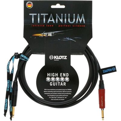Cable de guitarra Klotz titanio - 6m - Alta fidelidad, Silent Plug Cable de guitarra Klotz titanio - 6m - Alta fidelidad, Silent Plug