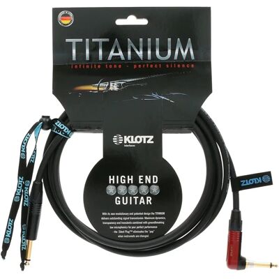 Klotz TIR0600PSP Titánium gitár kábel - 6m, Egyenes & Szögletes - Gitár Kábel Klotz TIR0600PSP Titánium gitár kábel - 6m, Egyenes & Szögletes - Gitár Kábel