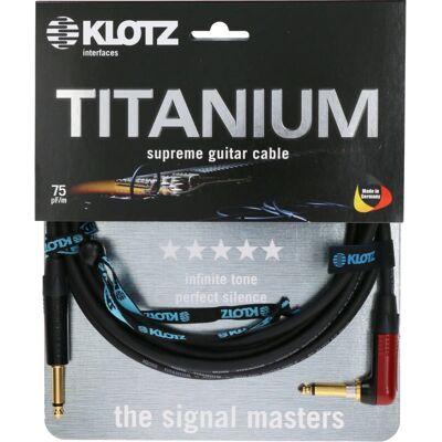Cavo chitarra Titanium Klotz 3m - Dritto - Nero - Cavo audio Cavo chitarra Titanium Klotz 3m - Dritto - Nero - Cavo audio