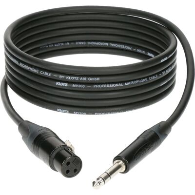 KLOTZ AIS GmbH M1FS1B Câble audio - 5m XLR 3 broches - Jack 3 broches - Noir - Publicité KLOTZ AIS GmbH M1FS1B Câble audio - 5m XLR 3 broches - Jack 3 broches - Noir - Publicité