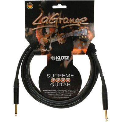 Cable de guitarra Klotz La Grange - 6m, Conector Neutrik Dorado - Profesional Cable de guitarra Klotz La Grange - 6m, Conector Neutrik Dorado - Profesional