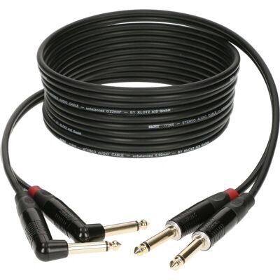 Klotz KMPR0900 9m Stereo Instrumentenkabel - Schwarz Klotz KMPR0900 9m Stereo Instrumentenkabel - Schwarz