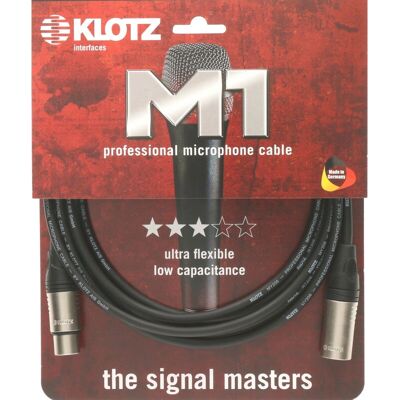 Klotz M1K1FM0200 Mikrofonkábel - 2m - Fekete - Professzionális Klotz M1K1FM0200 Mikrofonkábel - 2m - Fekete - Professzionális