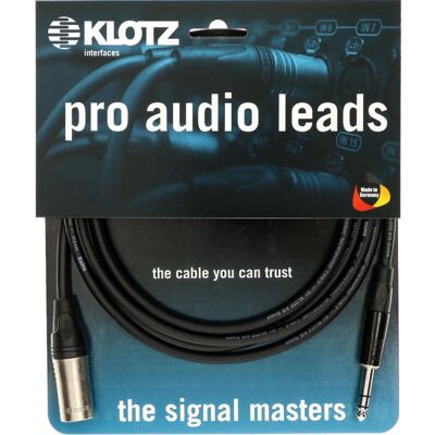 Klotz Professzionális 5m XLR Mikrofonkábel - Fekete Klotz Professzionális 5m XLR Mikrofonkábel - Fekete