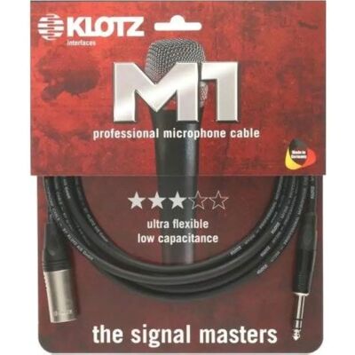Klotz 7,50 m hangkábel - XLR férfi / sztereó jack - Stúdió & Színpad Klotz 7,50 m hangkábel - XLR férfi / sztereó jack - Stúdió & Színpad