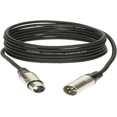 Klotz Greyhound XLR Microphone Cable - 3m Black Klotz Greyhound XLR Microphone Cable - 3m Black