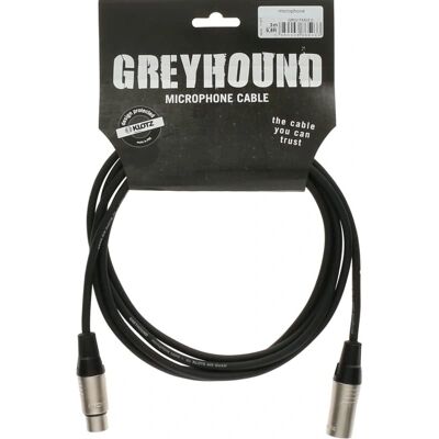 Klotz Microphone Cable - Greyhound 10m XLR F/XLR M - Microphone Cable Klotz Microphone Cable - Greyhound 10m XLR F/XLR M - Microphone Cable