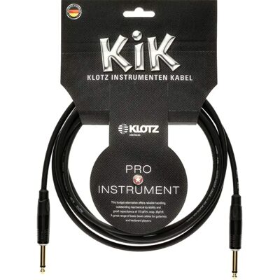 Klotz KIKKG4.5PPSW Instrumentenkabel - 4,5 m - Schwarz Klotz KIKKG4.5PPSW Instrumentenkabel - 4,5 m - Schwarz