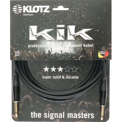 Klotz KIKKG6.0PRSW Instrumentenkabel - 6 m, Schwarz Klotz KIKKG6.0PRSW Instrumentenkabel - 6 m, Schwarz