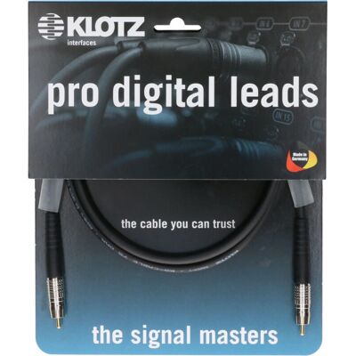 Klotz D7-SPDIF-02.0 - 2 m - RCA - Câble audio - Publicité Klotz D7-SPDIF-02.0 - 2 m - RCA - Câble audio - Publicité