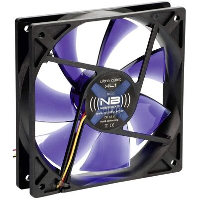Noiseblocker BlackSilentFan XL1 - PC fan - Blue, Black, Transparent - Computer Type Noiseblocker BlackSilentFan XL1 - PC fan - Blue, Black, Transparent - Computer Type