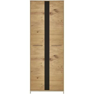 Woodford Vista Kleiderschrank - Massivholz mit Grau Glas Woodford Vista Kleiderschrank - Massivholz mit Grau Glas