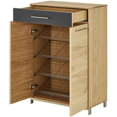 Woodford Eichen-Schuhschrank - 12 Paar Kapazität - Modernes Design Woodford Eichen-Schuhschrank - 12 Paar Kapazität - Modernes Design