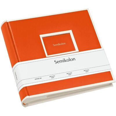 Semikolon 200-Fach Pocket Fotoalbum - Orange Semikolon 200-Fach Pocket Fotoalbum - Orange