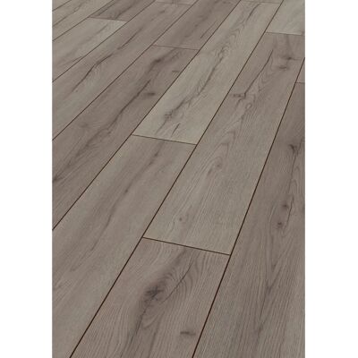 JANGAL Grau Eiche Laminat - 8mm, Authentisches Design, für Fußbodenheizung - Laminatboden JANGAL Grau Eiche Laminat - 8mm, Authentisches Design, für Fußbodenheizung - Laminatboden