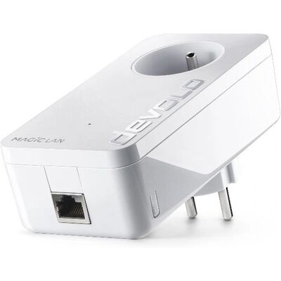 Kit de démarrage Magic 1 LAN de devolo - Blanc - Adaptateur Powerline Ethernet - Publicité Kit de démarrage Magic 1 LAN de devolo - Blanc - Adaptateur Powerline Ethernet - Publicité