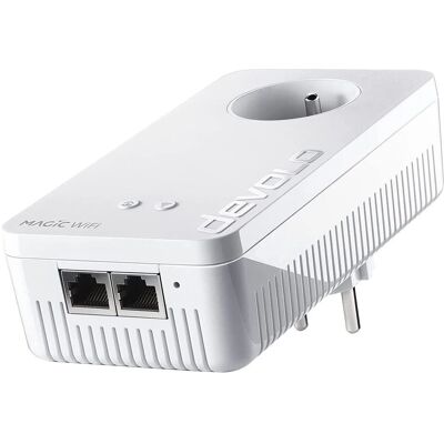 devolo Magic 1 WiFi Adaptateur Powerline - Wi-Fi 5 - Ethernet Rapide - Prise UK - Publicité devolo Magic 1 WiFi Adaptateur Powerline - Wi-Fi 5 - Ethernet Rapide - Prise UK - Publicité