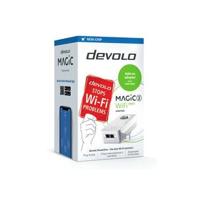 Amplificateur Powerline WiFi Devolo Magic 2 Next - 2400 MBit/s - Publicité Amplificateur Powerline WiFi Devolo Magic 2 Next - 2400 MBit/s - Publicité