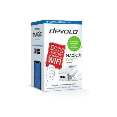 Devolo Magic 2 WiFi Next 2400 Mbit/s Ethernet Fehér - Powerline Wi-Fi Extender Devolo Magic 2 WiFi Next 2400 Mbit/s Ethernet Fehér - Powerline Wi-Fi Extender