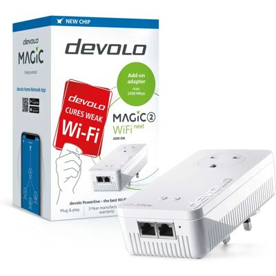 Devolo - Magic 2 WiFi NEXT - White - Networking adapter Devolo - Magic 2 WiFi NEXT - White - Networking adapter