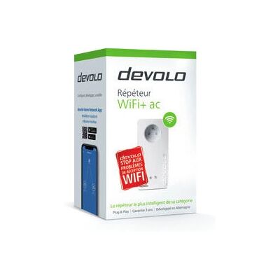 Devolo WiFi Repeater ac - 1200 Mbps - WiFi Mesh - WPA3 Security Devolo WiFi Repeater ac - 1200 Mbps - WiFi Mesh - WPA3 Security