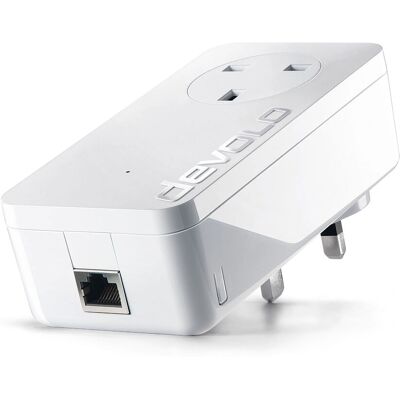 Devolo dLAN 1200+ Powerline Adapter - White - Powerline, Gigabit LAN, Range+ Devolo dLAN 1200+ Powerline Adapter - White - Powerline, Gigabit LAN, Range+
