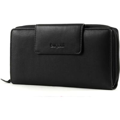 Bugatti Vertice Lederbörse - Unisex, 11 Fächer, Schwarz Bugatti Vertice Lederbörse - Unisex, 11 Fächer, Schwarz