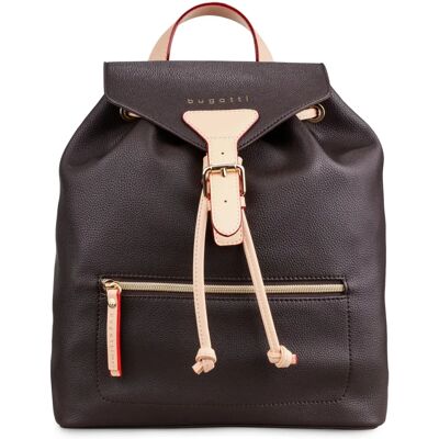 Bugatti ELLA Dunkelbrauner Damen Eleganter Rucksack - Rucksack Bugatti ELLA Dunkelbrauner Damen Eleganter Rucksack - Rucksack