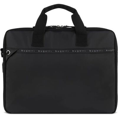 Sac de bureau Bugatti Blanc Delight - 39x28x9 cm - Noir - Publicité Sac de bureau Bugatti Blanc Delight - 39x28x9 cm - Noir - Publicité