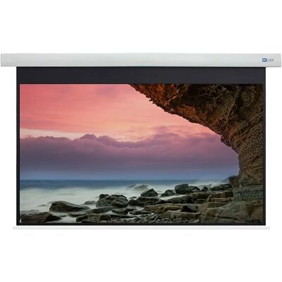 Écran électrique CELEXON Deluxx Cinema 91" 4K Fibre MWHT - Publicité Écran électrique CELEXON Deluxx Cinema 91" 4K Fibre MWHT - Publicité