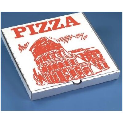 Papstar 100 Pizzakartons - Rot Weiß - Pizzabox Papstar 100 Pizzakartons - Rot Weiß - Pizzabox