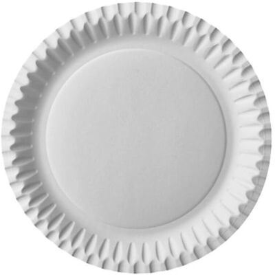Assiette en carton de fibre vierge - 230mm rond - Pack de 100 - Publicité Assiette en carton de fibre vierge - 230mm rond - Pack de 100 - Publicité