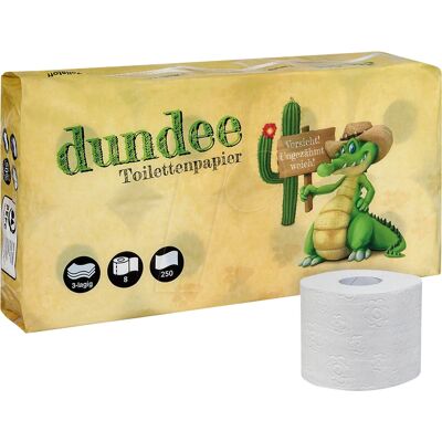 NONAME DUNDEE 3L 8ER - Toilettenpapier - 8 Rollen - Weiß NONAME DUNDEE 3L 8ER - Toilettenpapier - 8 Rollen - Weiß
