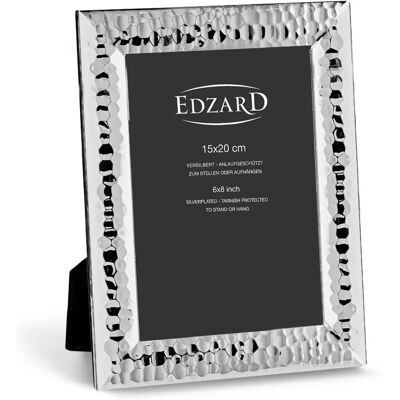 Cadre photo en argent Edzard Gubbio 15x20cm - Fixation murale Cadre photo en argent Edzard Gubbio 15x20cm - Fixation murale