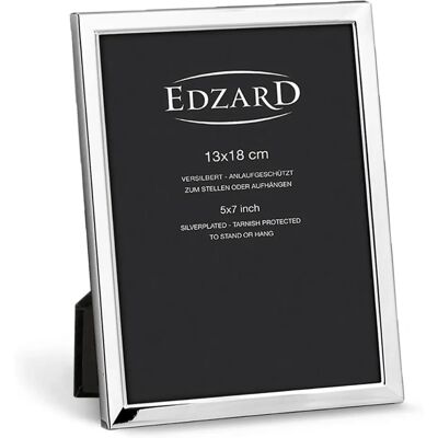 Cadre photo Edzard Bergamo - 13x18 cm Argent Cadre photo Edzard Bergamo - 13x18 cm Argent