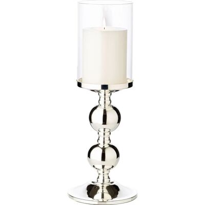 Edzard Portacandela Bamboo II - Porta vela, Prata, Ø 13 x 35,5 cm Edzard Portacandela Bamboo II - Porta vela, Prata, Ø 13 x 35,5 cm