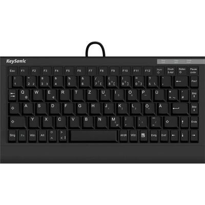 Tastiera wireless KeySonic ACK-595C+ - Compatta, Bluetooth, Nera - USB Ufficio Tastiera wireless KeySonic ACK-595C+ - Compatta, Bluetooth, Nera - USB Ufficio