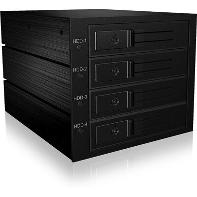 ICY BOX IB-564SSK 4-Bay SATA/SAS Backplane - Schwarz ICY BOX IB-564SSK 4-Bay SATA/SAS Backplane - Schwarz