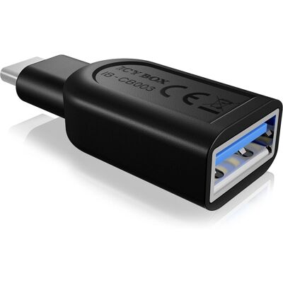 Icy Box USB-Adapter - USB Typ-C auf Typ-A - Schwarz Icy Box USB-Adapter - USB Typ-C auf Typ-A - Schwarz
