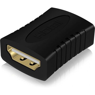 RaidSonic IB-CB005 HDMI Zwart - HDMI Koppelaar RaidSonic IB-CB005 HDMI Zwart - HDMI Koppelaar