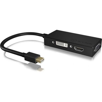 Adaptador ICY BOX IB-AC1032 Mini DisplayPort DVI HDMI VGA - Conversor de vídeo Adaptador ICY BOX IB-AC1032 Mini DisplayPort DVI HDMI VGA - Conversor de vídeo