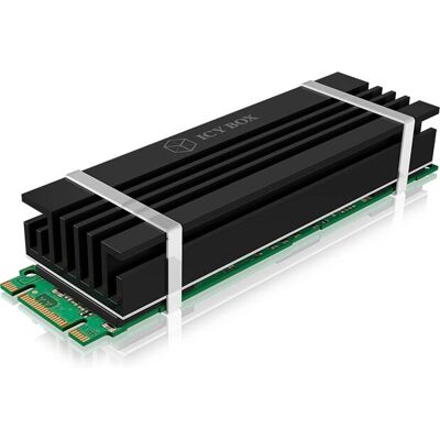 RaidSonic Icy Box IB-M2HS-70 Dissipateur SSD - Noir - Solution de refroidissement M.2 RaidSonic Icy Box IB-M2HS-70 Dissipateur SSD - Noir - Solution de refroidissement M.2