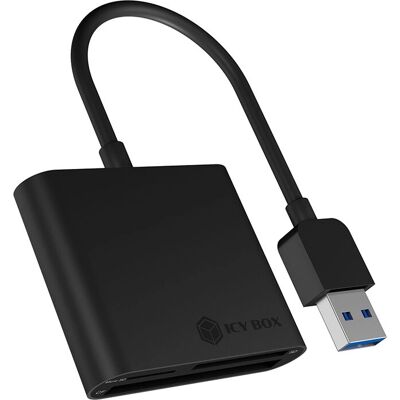 RaidSonic Icy Box IB-CR301-U3 Lecteur de cartes - USB 3.0 Noir RaidSonic Icy Box IB-CR301-U3 Lecteur de cartes - USB 3.0 Noir