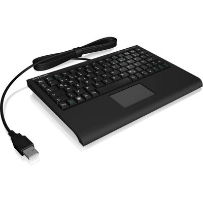 KeySonic ACK-3410 Compact Wireless Keyboard with Touchpad - Office USB US English Black KeySonic ACK-3410 Compact Wireless Keyboard with Touchpad - Office USB US English Black