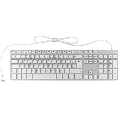Tastiera Bluetooth wireless KeySonic KSK-8022BT Argento Tastiera Bluetooth wireless KeySonic KSK-8022BT Argento