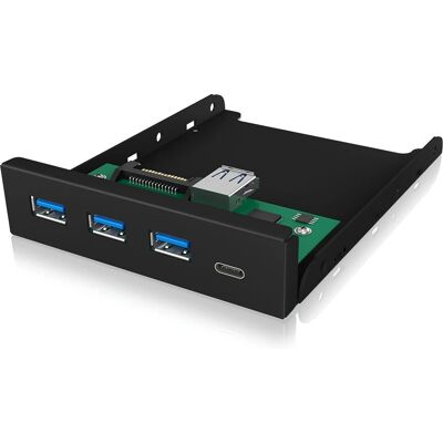 RaidSonic IB-HUB1418-i3 Concentrateur USB - Noir - Publicité RaidSonic IB-HUB1418-i3 Concentrateur USB - Noir - Publicité