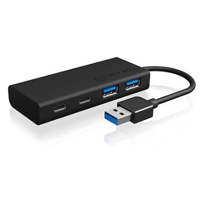 RaidSonic ICY BOX 4 Port USB Hub - Black RaidSonic ICY BOX 4 Port USB Hub - Black