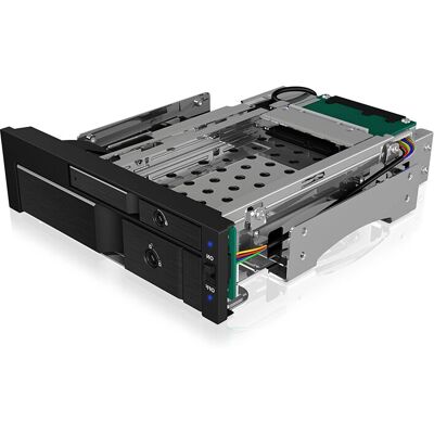 ICY BOX IB-173SSK 5,25" Szuflada dyskowa Czarna ICY BOX IB-173SSK 5,25" Szuflada dyskowa Czarna