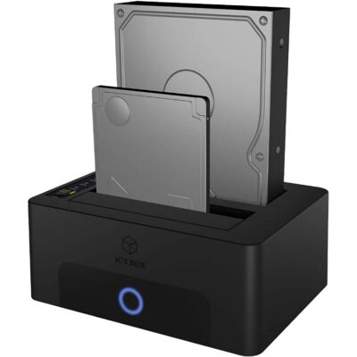 ICY BOX IB-1232CL-U3 USB 3.2 Gen 1 Doppel-Bay SATA Dockingstation ICY BOX IB-1232CL-U3 USB 3.2 Gen 1 Doppel-Bay SATA Dockingstation